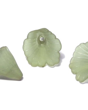 Margele din acril, frosted, floare, 20x20 mm