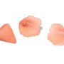 Margele din acril, frosted, floare, 20x20 mm