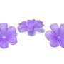 Margele din acril, frosted, floare, 33x8 mm, mov