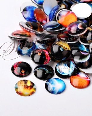 Cabochon de sticla, 20x6mm