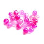 LPP814 - agate stripped fucsia 8 mm