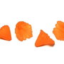 Margele din acril, frosted, floare, 12x12 mm, portocalii