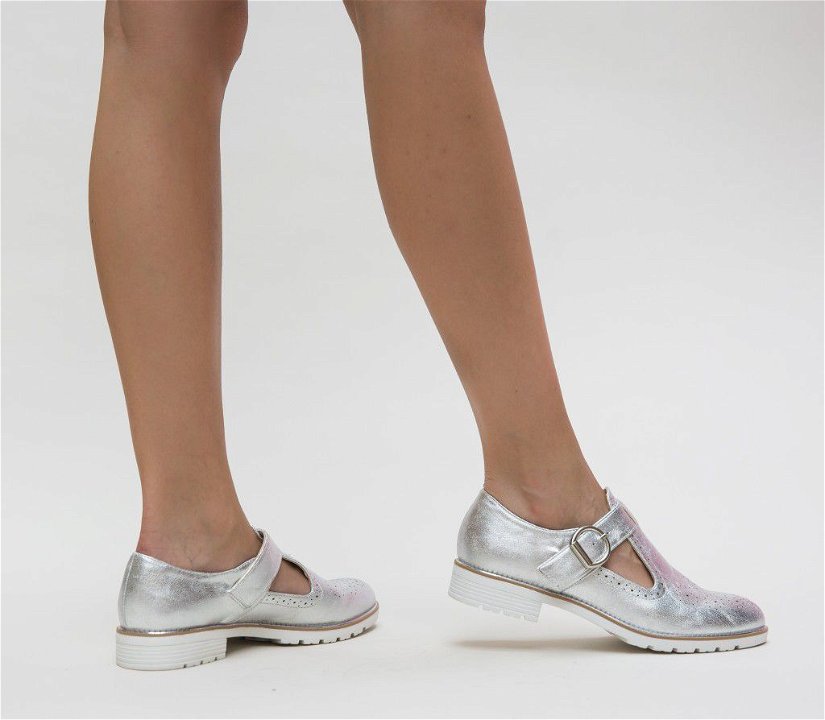 Pantofi Casual Pogas Argintii