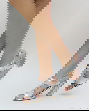 Sandale Tasel Argintii