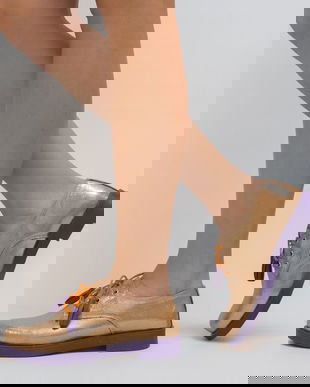 Pantofi Casual Tehno Aurii