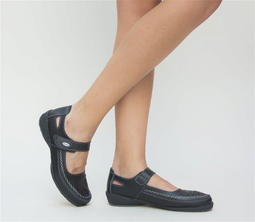 Pantofi Casual Confort Negri