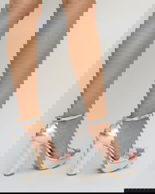 Sandale Olifer Argintii