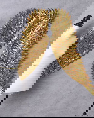 Doua aripi aurii din fier forjat