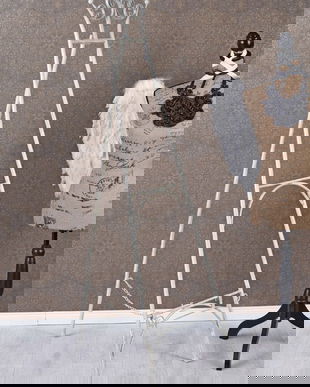 Sevalet din fier forjat antik white