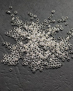 Lcrimp02 - (100 buc) crimp argintiu 1,5 mm
