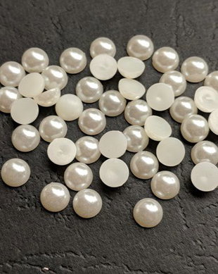 LPE500 - (100 buc) perle ivory jumatati
