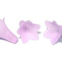 Margele din acril, frosted, floare, 22x22 mm