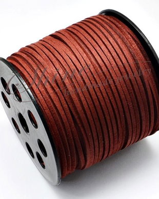 Snur Suede Dark Red, 3.0x1.4mm
