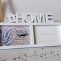 Ceas si rama foto cu lavanda, handmade, pictat manual, personalizat cu mesaj nasi