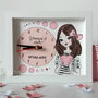 Ceas personalizat handmade pictat manual fetita