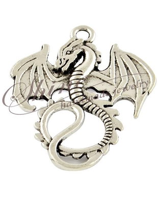 Pandantiv dragon, arg. antichizat