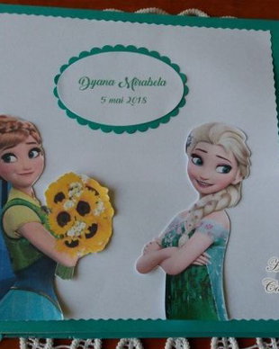 Carte de oaspeti Elsa si Anna