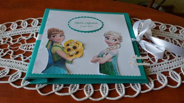 Carte de oaspeti Elsa si Anna