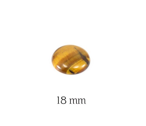 Cabochon Ochi de Tigru, 18 mm, AB17