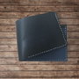 Portofel "AD4" din piele naturala reciclata, clasic, slim, personalizat prin gravura