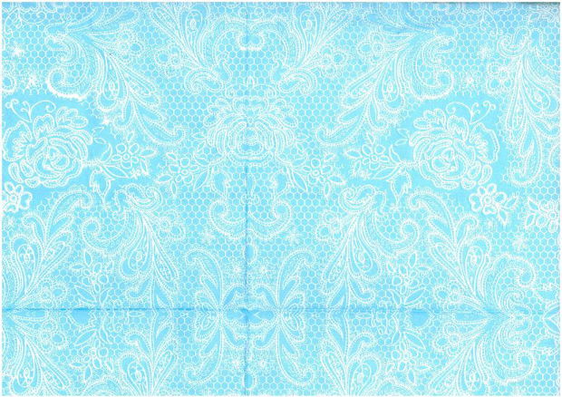 Servetele decorative- albastru baroc- 33 cm