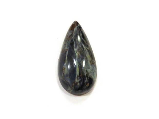 Inel reglabil delicat din Argint 925 si Pietersit - IN561 - Inel albastru picatura, inel pietre semipretioase, cristale vindecatoare