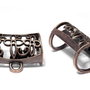 Margele din metal cu agatatoare, cupru, 32x24x19 mm
