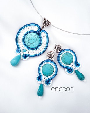 Set soutache turcoaz