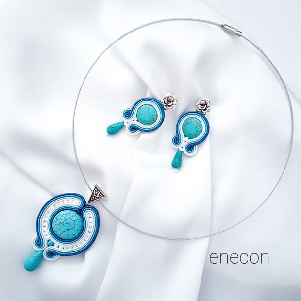 Set soutache turcoaz