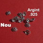 Capacel din argint .925 antichizat aprox 3x5 mm
