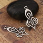Pandantiv celtic, argintiu antichizat 40x20mm SALAK 565