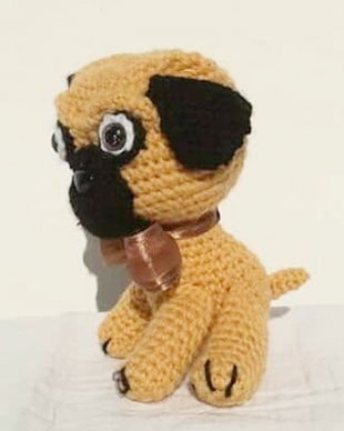 Vândut Jucarie crosetata - Baby Pug