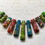 Colier regalite multicolore