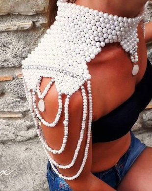 ,,Queen Bead"-colier victorian