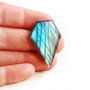 Cabochon Labradorit  - Diamond - albastru-verde - Superb!