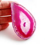 Pandant  Agat masiv  magenta