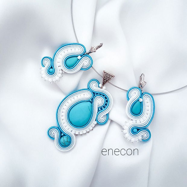 Set soutache turcoaz