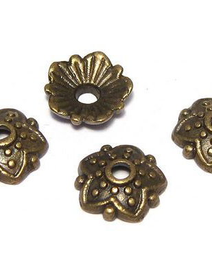Capacel metalic, bronz, 8x2.5 mm