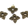 Capacel metalic, bronz, 6x2 mm - 10 bucati