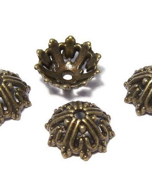 Capacel metalic, bronz, 13x6 mm