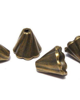 Capacel metalic, bronz, 13x12 mm
