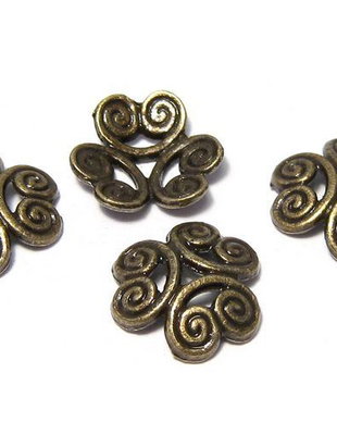 Capacel metalic, bronz, 12x4 mm