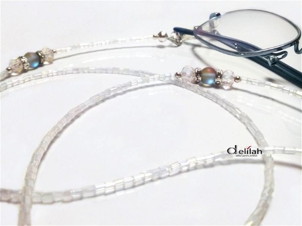 Lantisor pentru ochelari margele sticla