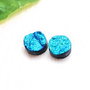 Cabochoane agat titanium druzy electroplacate - 2 buc - K57