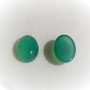 (2 bucati) Cabochon agata verde aprox 20x15x7 mm