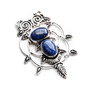 Pandant masiv cu  Lapis Lazuli in rama argintata