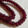 Jad rubiniu rondele fatetate aprox 8.5x5-5.5 mm