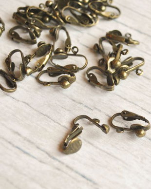Baza cercei tip clips - bronz