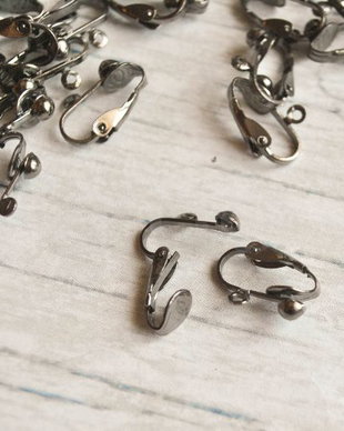 Baza cercei tip clips - gun black