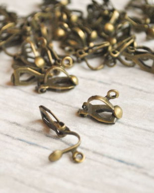 Baza cercei tip clips - bronz